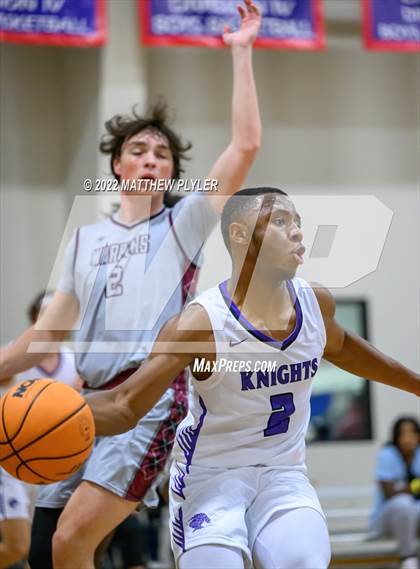 Thumbnail 1 in Village Christian Academy vs. Living Water Christian (Isaac Levy Veterans Day Tournament) photogallery.