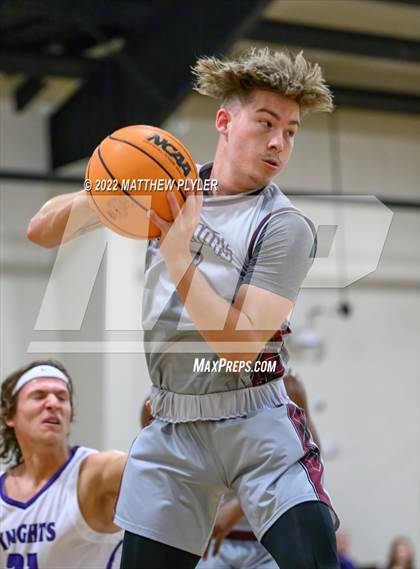 Thumbnail 3 in Village Christian Academy vs. Living Water Christian (Isaac Levy Veterans Day Tournament) photogallery.