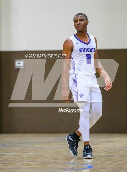 Thumbnail 2 in Village Christian Academy vs. Living Water Christian (Isaac Levy Veterans Day Tournament) photogallery.