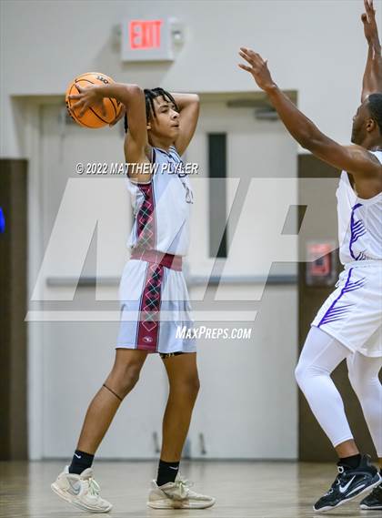 Thumbnail 2 in Village Christian Academy vs. Living Water Christian (Isaac Levy Veterans Day Tournament) photogallery.