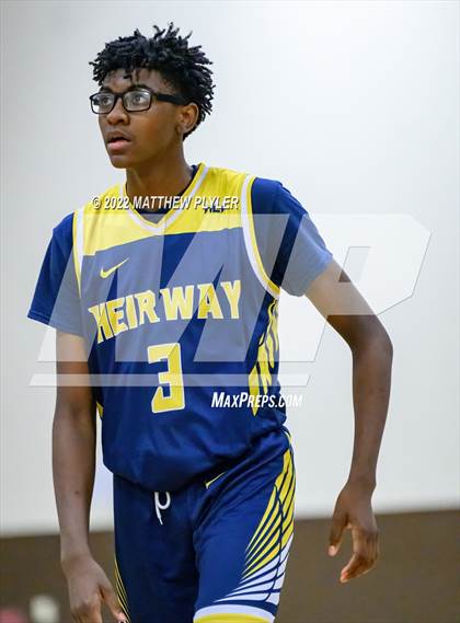 Thumbnail 2 in Northwood Temple Academy vs. Heirway Christian Academy (Isaac Levy Veterans Day Tournament) photogallery.