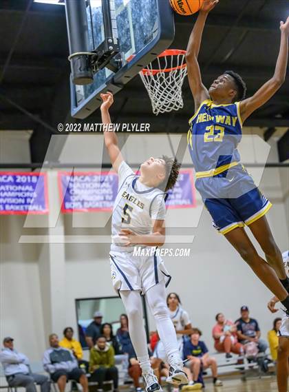 Thumbnail 3 in Northwood Temple Academy vs. Heirway Christian Academy (Isaac Levy Veterans Day Tournament) photogallery.