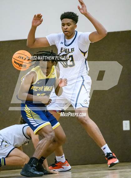 Thumbnail 1 in Northwood Temple Academy vs. Heirway Christian Academy (Isaac Levy Veterans Day Tournament) photogallery.