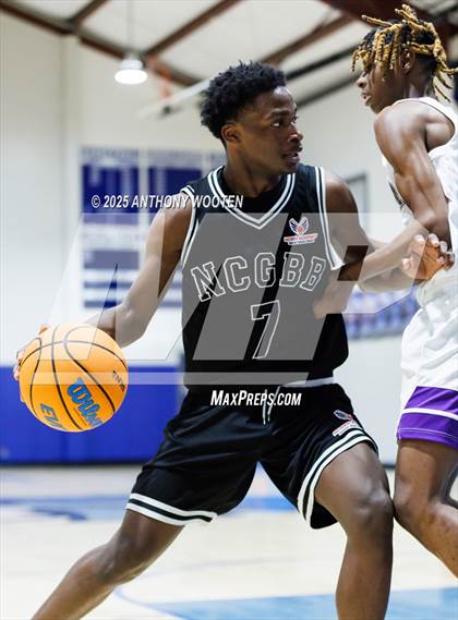 Thumbnail 2 in NC GBB Academy vs. Kid Stars Rising Christian Learning Academy (Dreamville Showcase) photogallery.