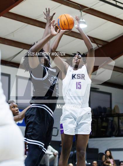 Thumbnail 2 in NC GBB Academy vs. Kid Stars Rising Christian Learning Academy (Dreamville Showcase) photogallery.