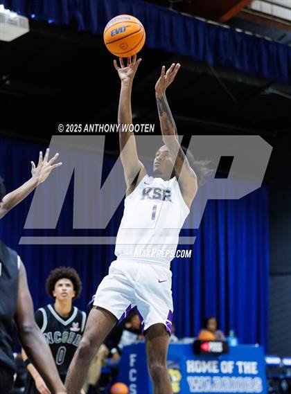 Thumbnail 1 in NC GBB Academy vs. Kid Stars Rising Christian Learning Academy (Dreamville Showcase) photogallery.