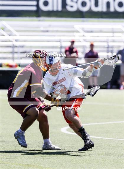 Thumbnail 3 in O'Dea vs. Eastside Catholic (WALAX 3A Final)  photogallery.