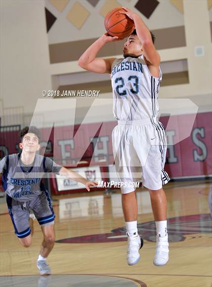 Thumbnail 3 in Salesian vs. Crescenta Valley (Rancho Mirage Holiday Invitational) photogallery.