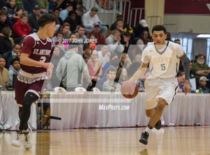 Thumbnail 1 in Hudson Catholic vs St Anthony (Spalding Hoophall Classic) photogallery.