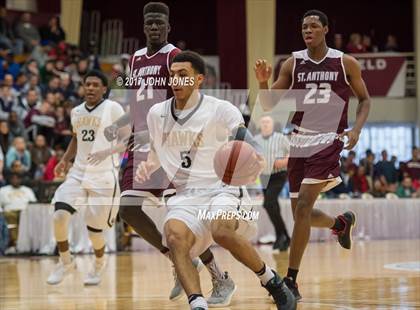 Thumbnail 3 in Hudson Catholic vs St Anthony (Spalding Hoophall Classic) photogallery.
