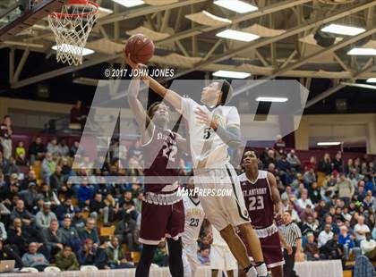 Thumbnail 3 in Hudson Catholic vs St Anthony (Spalding Hoophall Classic) photogallery.