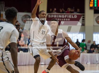 Thumbnail 3 in Hudson Catholic vs St Anthony (Spalding Hoophall Classic) photogallery.