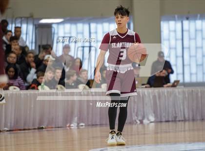 Thumbnail 3 in Hudson Catholic vs St Anthony (Spalding Hoophall Classic) photogallery.