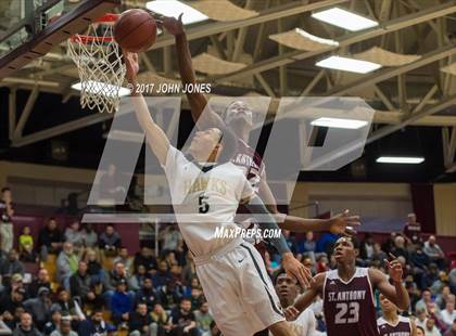 Thumbnail 2 in Hudson Catholic vs St Anthony (Spalding Hoophall Classic) photogallery.