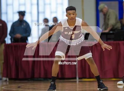 Thumbnail 1 in Hudson Catholic vs St Anthony (Spalding Hoophall Classic) photogallery.