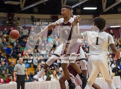 Thumbnail 3 in Hudson Catholic vs St Anthony (Spalding Hoophall Classic) photogallery.