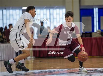 Thumbnail 3 in Hudson Catholic vs St Anthony (Spalding Hoophall Classic) photogallery.