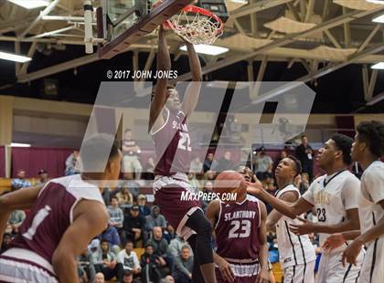 Thumbnail 3 in Hudson Catholic vs St Anthony (Spalding Hoophall Classic) photogallery.
