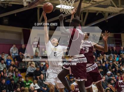 Thumbnail 1 in Hudson Catholic vs St Anthony (Spalding Hoophall Classic) photogallery.