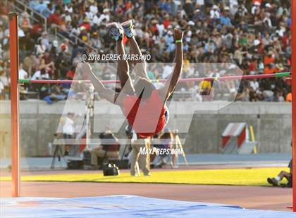 Thumbnail 2 in CIF State Track and Field Championships (Boys High Jump Qualifying) photogallery.