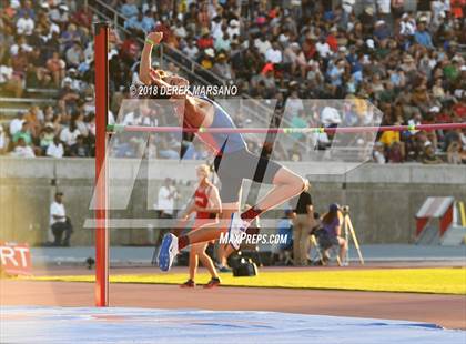 Thumbnail 1 in CIF State Track and Field Championships (Boys High Jump Qualifying) photogallery.