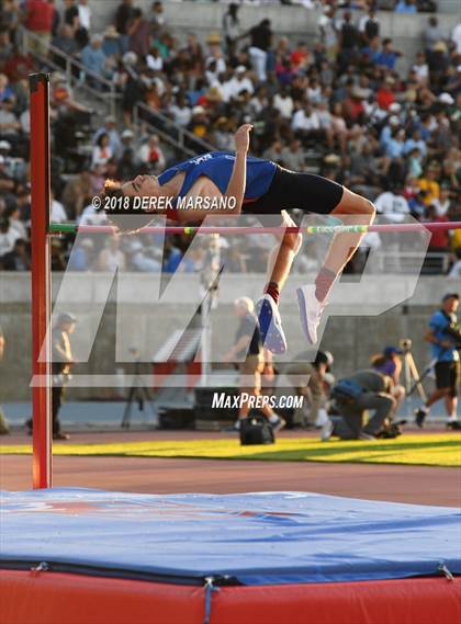 Thumbnail 2 in CIF State Track and Field Championships (Boys High Jump Qualifying) photogallery.