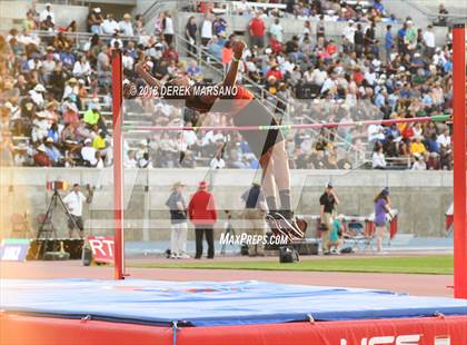 Thumbnail 1 in CIF State Track and Field Championships (Boys High Jump Qualifying) photogallery.