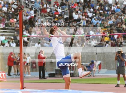 Thumbnail 1 in CIF State Track and Field Championships (Boys High Jump Qualifying) photogallery.