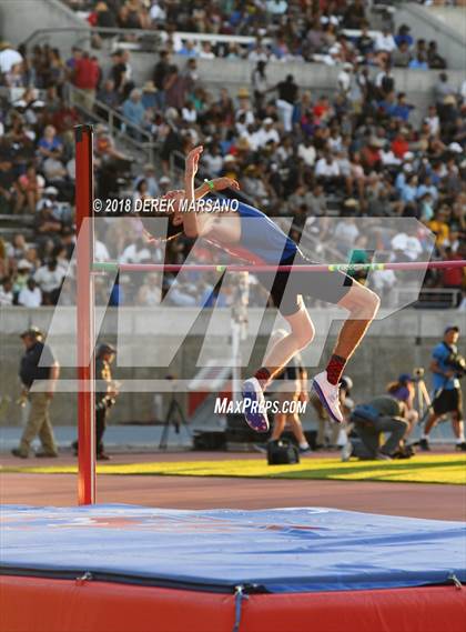 Thumbnail 1 in CIF State Track and Field Championships (Boys High Jump Qualifying) photogallery.