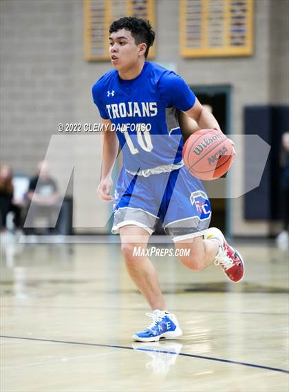 Thumbnail 2 in Fountain-Fort Carson vs Dakota Ridge (CHSAA Boys 5A Basketball State Tournament Round 1) photogallery.