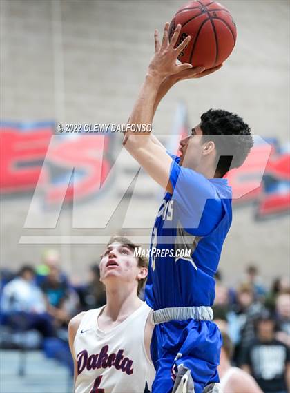 Thumbnail 2 in Fountain-Fort Carson vs Dakota Ridge (CHSAA Boys 5A Basketball State Tournament Round 1) photogallery.