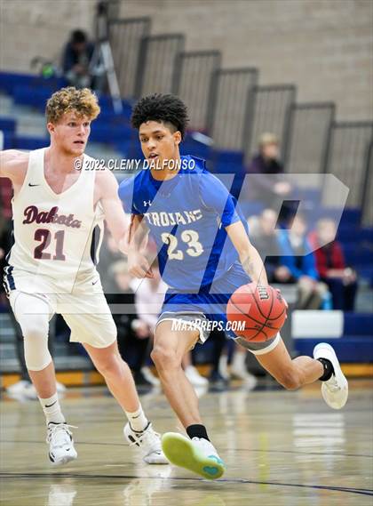 Thumbnail 2 in Fountain-Fort Carson vs Dakota Ridge (CHSAA Boys 5A Basketball State Tournament Round 1) photogallery.