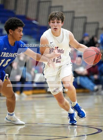Thumbnail 1 in Fountain-Fort Carson vs Dakota Ridge (CHSAA Boys 5A Basketball State Tournament Round 1) photogallery.