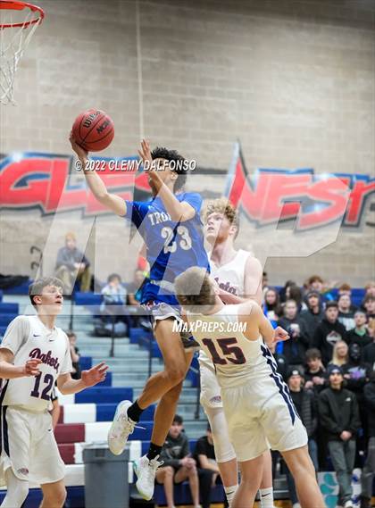 Thumbnail 3 in Fountain-Fort Carson vs Dakota Ridge (CHSAA Boys 5A Basketball State Tournament Round 1) photogallery.