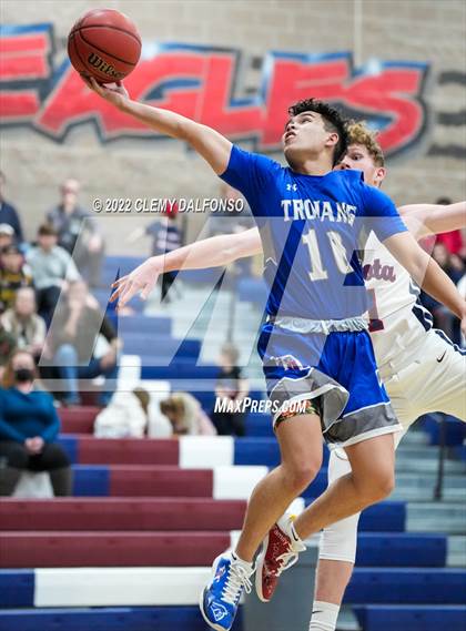 Thumbnail 2 in Fountain-Fort Carson vs Dakota Ridge (CHSAA Boys 5A Basketball State Tournament Round 1) photogallery.
