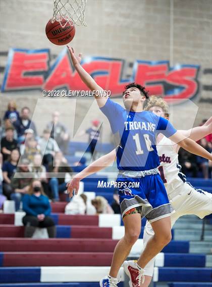 Thumbnail 2 in Fountain-Fort Carson vs Dakota Ridge (CHSAA Boys 5A Basketball State Tournament Round 1) photogallery.