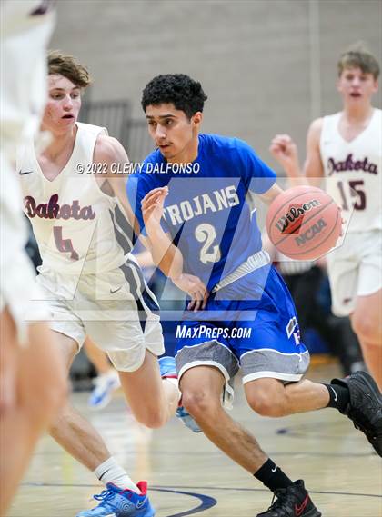 Thumbnail 1 in Fountain-Fort Carson vs Dakota Ridge (CHSAA Boys 5A Basketball State Tournament Round 1) photogallery.