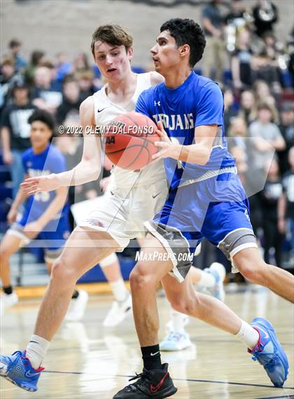 Thumbnail 2 in Fountain-Fort Carson vs Dakota Ridge (CHSAA Boys 5A Basketball State Tournament Round 1) photogallery.