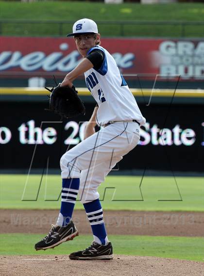 Thumbnail 2 in Stamford vs. Trenton (UIL 1A Semifinal) photogallery.