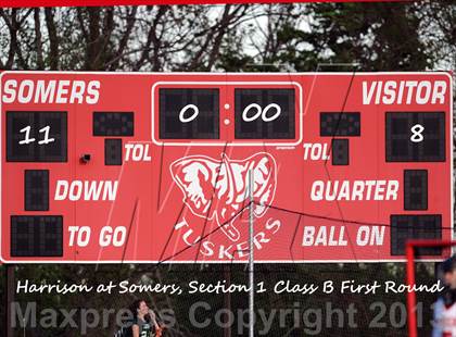 Thumbnail 1 in Harrison @ Somers (Section 1 Class B 1st Round) photogallery.