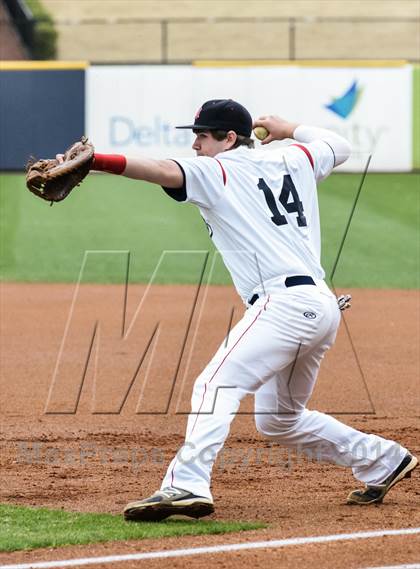 Thumbnail 3 in South Forsyth vs. Dunwoody (Gwinnett Braves Baseball Showcase) photogallery.