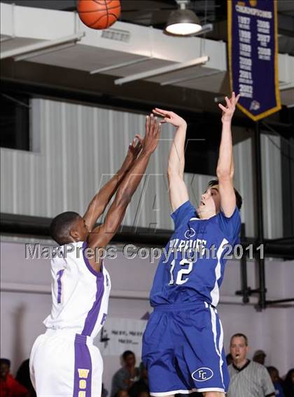 Thumbnail 1 in Fayetteville Christian vs. Word of God Christian Academy photogallery.
