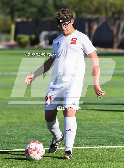 Thumbnail 1 in St. Johns @ North Valley Christian Academy (Senior Night) photogallery.