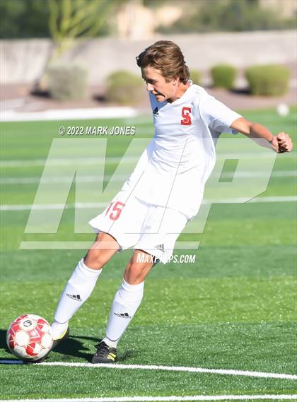 Thumbnail 1 in St. Johns @ North Valley Christian Academy (Senior Night) photogallery.