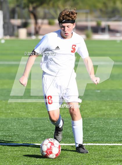 Thumbnail 2 in St. Johns @ North Valley Christian Academy (Senior Night) photogallery.