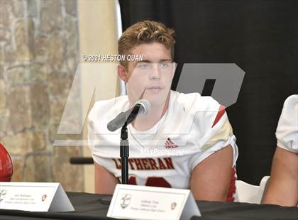 Thumbnail 2 in Trinity League Football Media Day - Orange Lutheran photogallery.