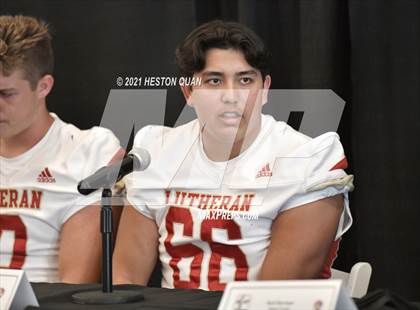 Thumbnail 2 in Trinity League Football Media Day - Orange Lutheran photogallery.