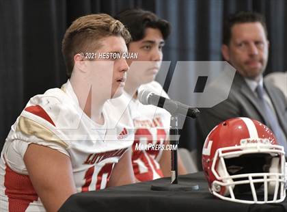 Thumbnail 3 in Trinity League Football Media Day - Orange Lutheran photogallery.