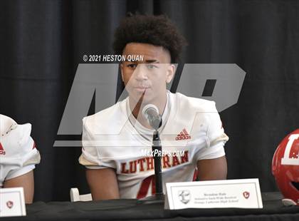 Thumbnail 1 in Trinity League Football Media Day - Orange Lutheran photogallery.