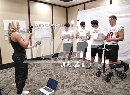 Thumbnail 1 in Trinity League Football Media Day - Orange Lutheran photogallery.